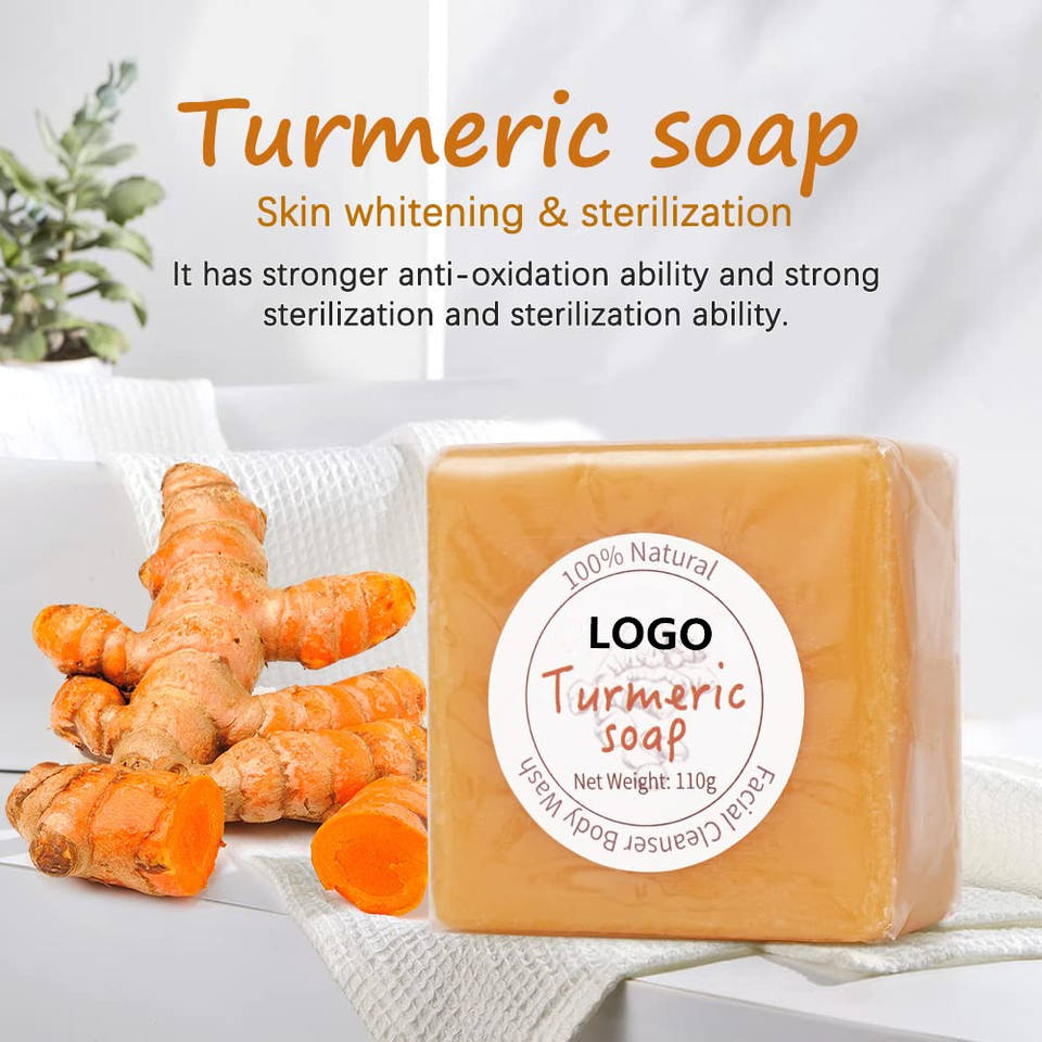 Мыло для лица с куркумой под частной торговой маркой оптом