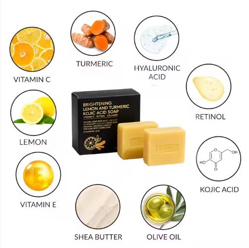 OEM мыло с лимонной куркумой и койевой кислотой